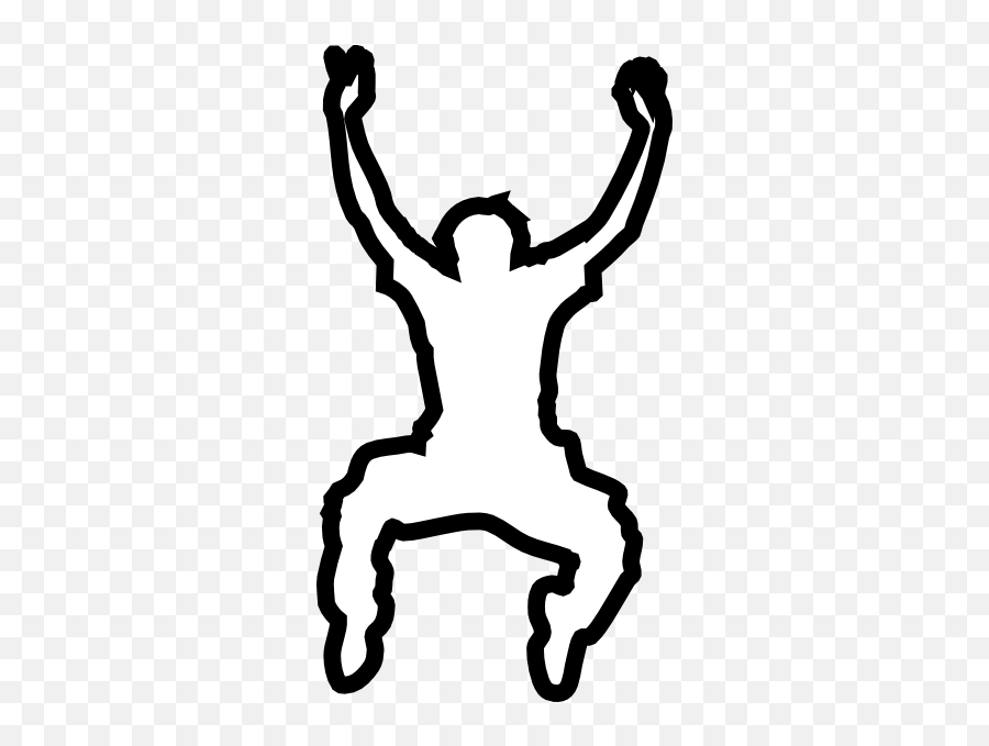 Outline Of A Person Jumping - 324x598 Png Clipart Download Outline Image Of Jump,Person Outline Png