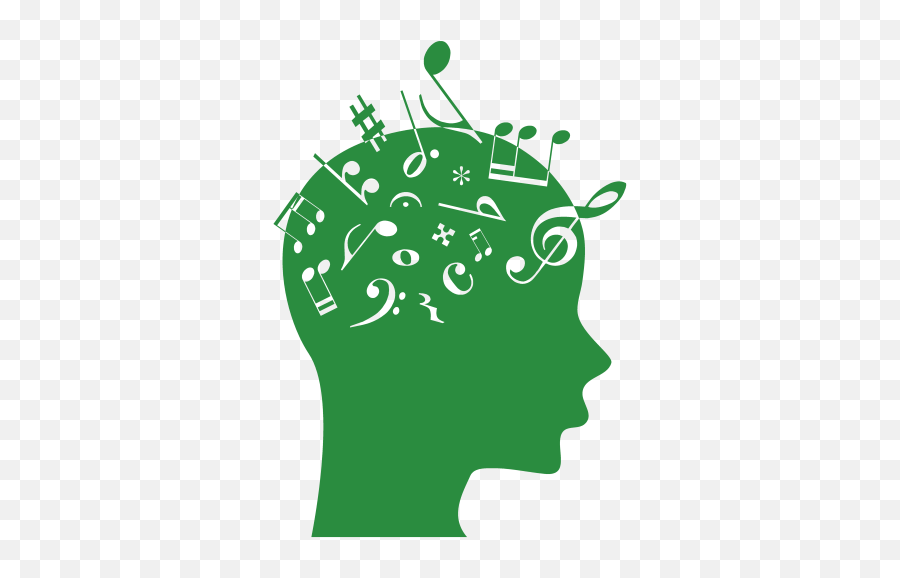 Brain Music Green Png 500px - Grow Music Music And Brain Png,Music Png