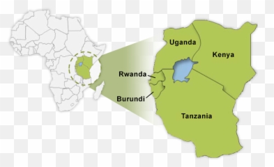 East Africa Map Png - East African Community Eac,Africa Map Png