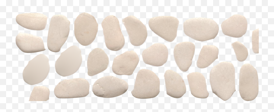 Samoa Pebbles Straight Edge Bdr Ivory - Collection Mosaics Cobblestone Png,Pebbles Png