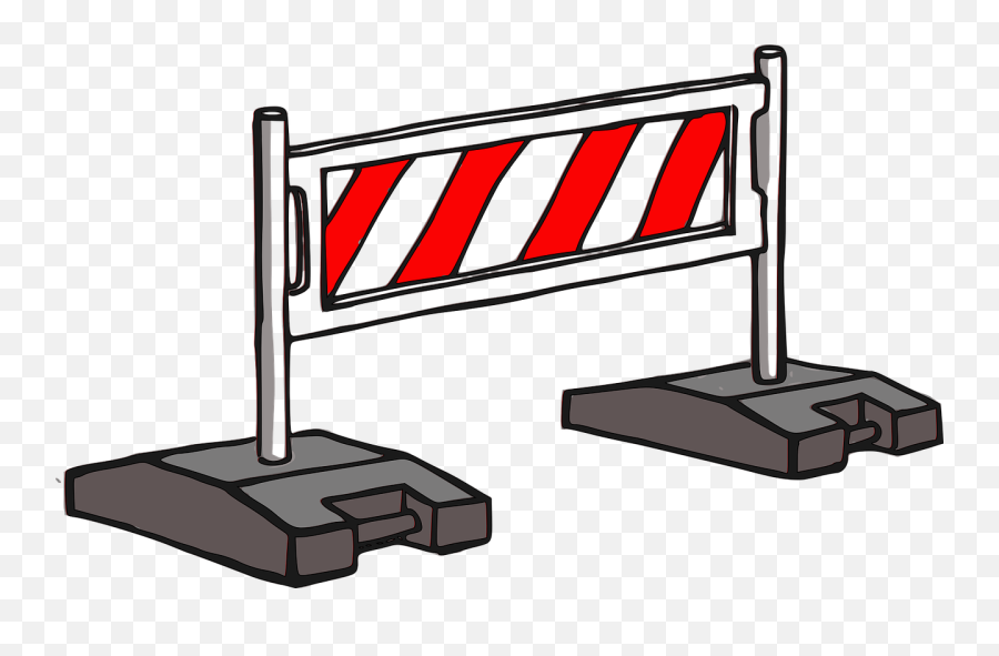 Barrier Construction Road - Free Vector Graphic On Pixabay Barrier Clipart Png,Road Clipart Transparent