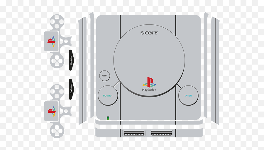 Ps1 Retro Ps4 Console Sticker - Ps1 Skin For Ps4 Pro Png,Ps1 Png