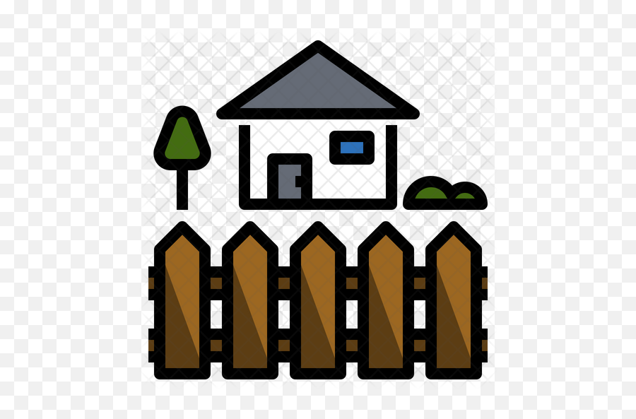 House Fence Icon - Clip Art Png,Fence Png