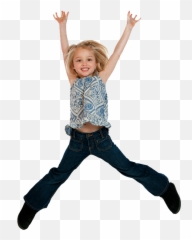Girl Jumping Png - Transparent
