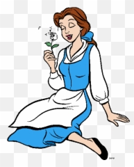 Belle - Clipart Disney Blue Dress png