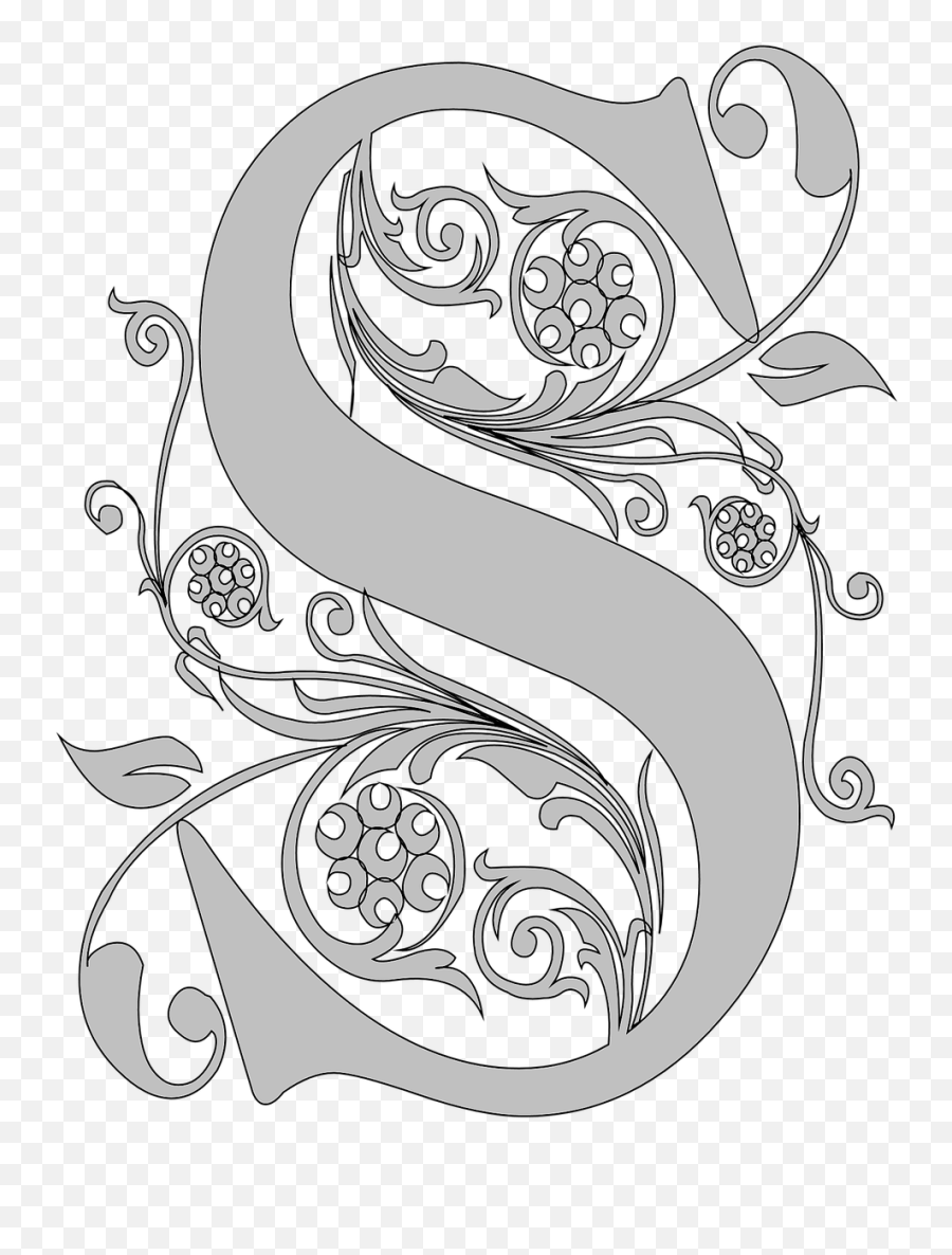 Monogram S Stencil Reagal - Free Image On Pixabay S Monogram Letter Png,Stencil Png