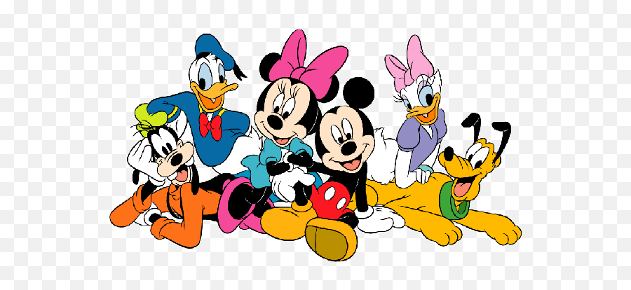 14 Free Mickey Clipart Fri - Mickey Minnie Donald Daisy Goofy Pluto Png,Friends Clipart Png