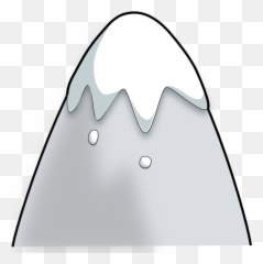 Cartoon Style Clip Art - Snow Mountain Top png