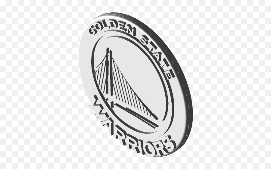 Golden State Warriors Logo 3d Cad Model Library Grabcad - Vertical Png,Golden State Warriors Png