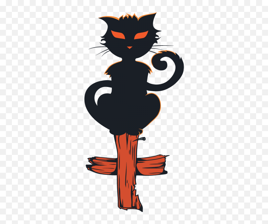 Halloween Cat Pics - Halloweent Tattoo Png Transparent Clip Art,Tattoo Png