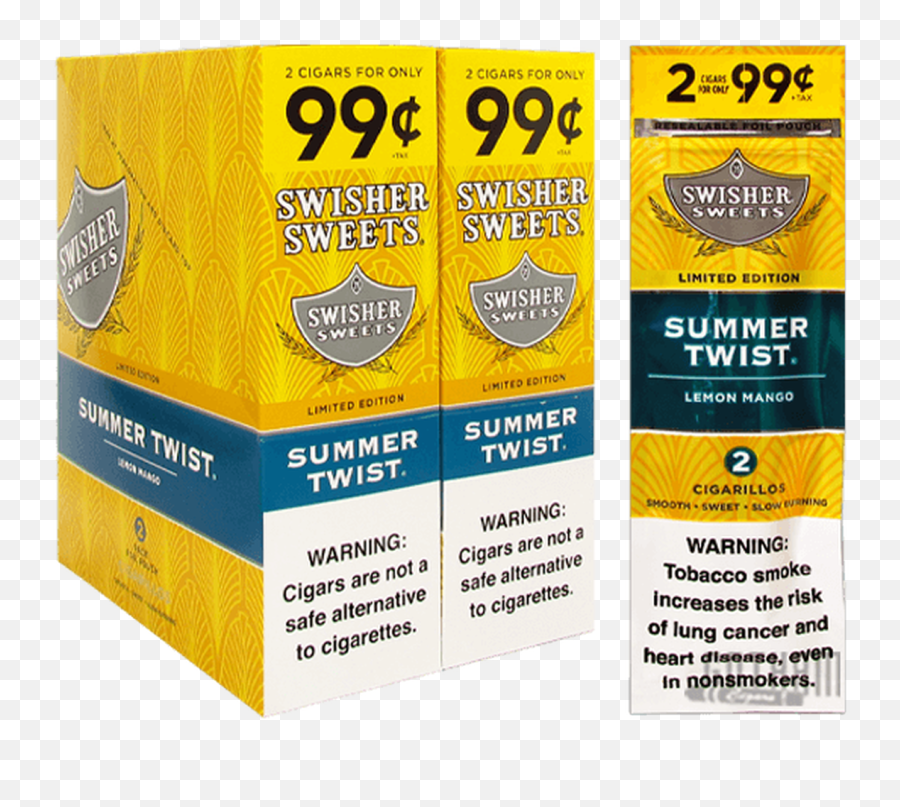 Swisher Sweets Cigarillos Summer Twist - Product Label Png,Swisher Sweets Logo