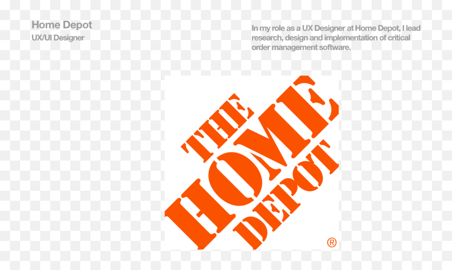 Work U2014 Creative - Vertical Png,Home Depot Logo Png