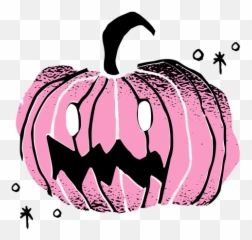 Shiny Scary Pumpkin Textured - Halloween Ilustracion png