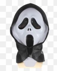 Download Hd Crazy Scared Ghost Scream Face Mask Costume - Party png
