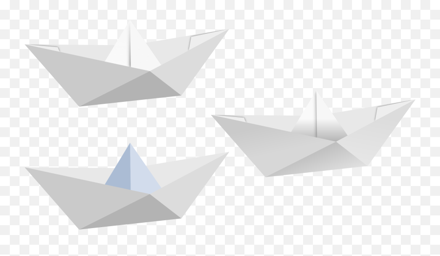 Paper Boat Vector Png Transparent - Fold Boat Paper Png,Folded Paper Png