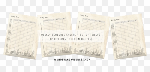 Lord Of The Rings Student Planner Printable Homeschool - Of The Printables png