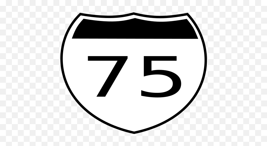 Interstate Sign I75 Clip Art - Interstate 275 Sign Outlines Png,Interstate Sign Png