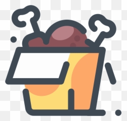 Fried Chicken Icon Png Clipart - Parc De Industrial,Chicken Icon Png