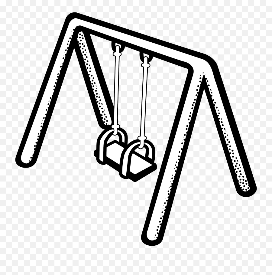 Free Swings Cliparts Download Png - Playground Swing Clipart Black And White,Swingset Icon