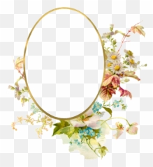 Flower Vintage Frame Png Hd Quality - Frames