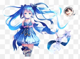 Anime Manga Girl Cute Kawaii Winter - Anime Cute Hatsune Miku Png,Hatsune Miku Transparent Background