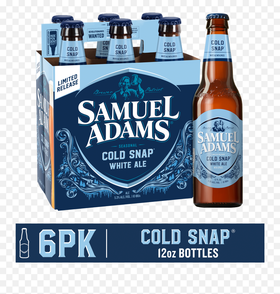 Samuel Adams Cold Snap Seasonal Beer 6 Pack 12 Fl Oz Bottles - Walmartcom Sam Adams 6 Pack Png,Beer Icon Set