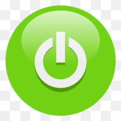On Icon - Green Power Button png