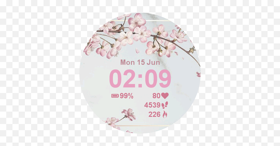 Cherry Blossom Garmin Connect Iq - Happy Equinox 2021 Png,Zune Faint Battery Icon