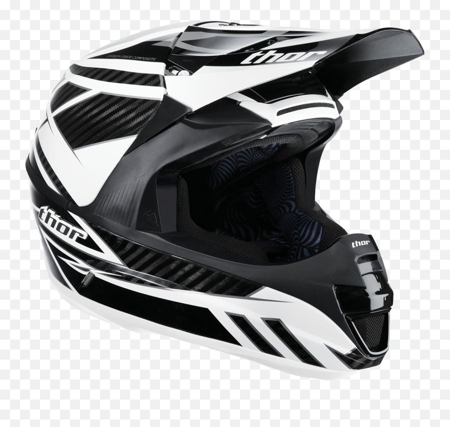 Download Hd Motorcycle Helmet Png Image - Dirt Bike Helmet Thor Carbon Fiber Helmet,Dirt Bike Png