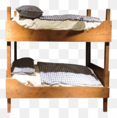 Furniture Wooden Bunk Bed Transparent - Png