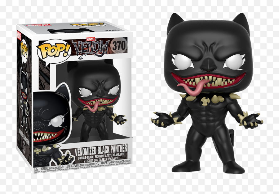 Venomized Black Panther Funko Png Image - Black Panther Venom Funko Pop,Black Panther Transparent