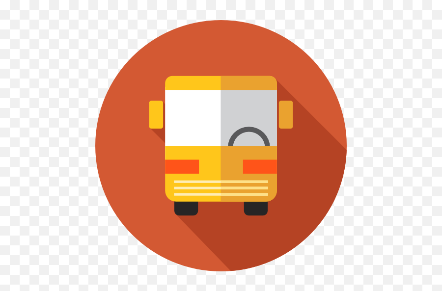 Automobile Public Transport Transportation - Circle Bus Icon Png,School Bus Icon