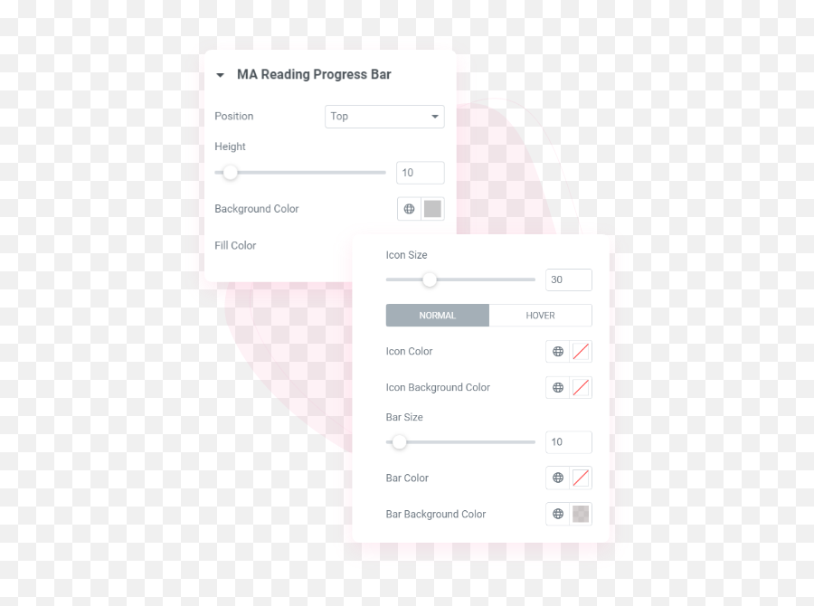 Reading Progress Bar For Elementor Mighty Addons - Vertical Png,Background Color Icon