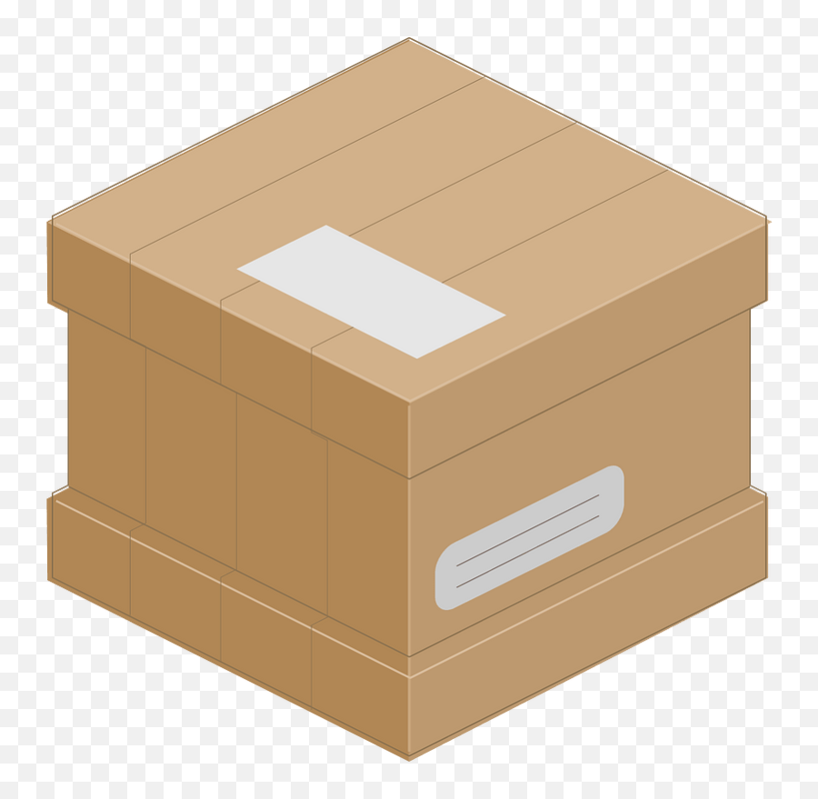 Light Brown Carton Box Clipart Free Download Transparent - Cardboard Box Png,Carton Box Icon