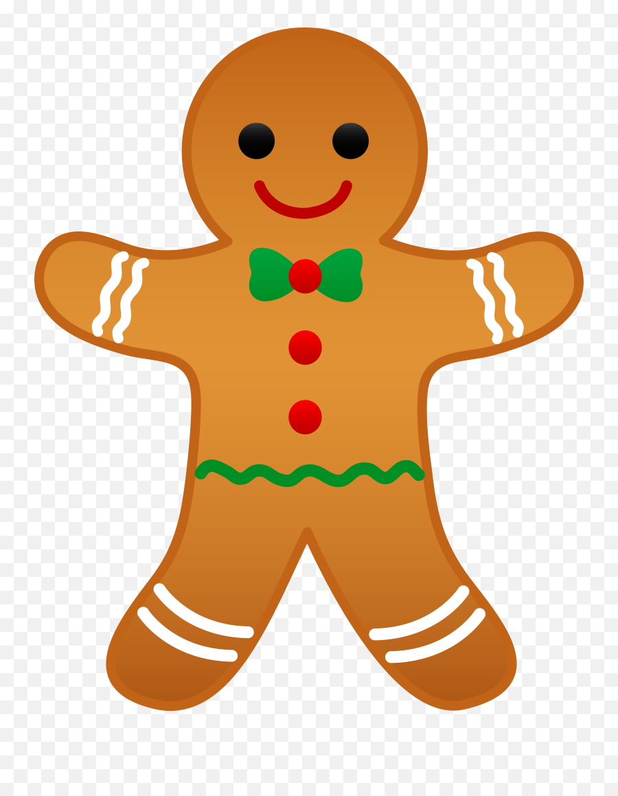 Clipart Transparent Background Ginger Bread Gingerbread Man - Christmas Gingerbread Man Clipart Png,Bread Clipart Png