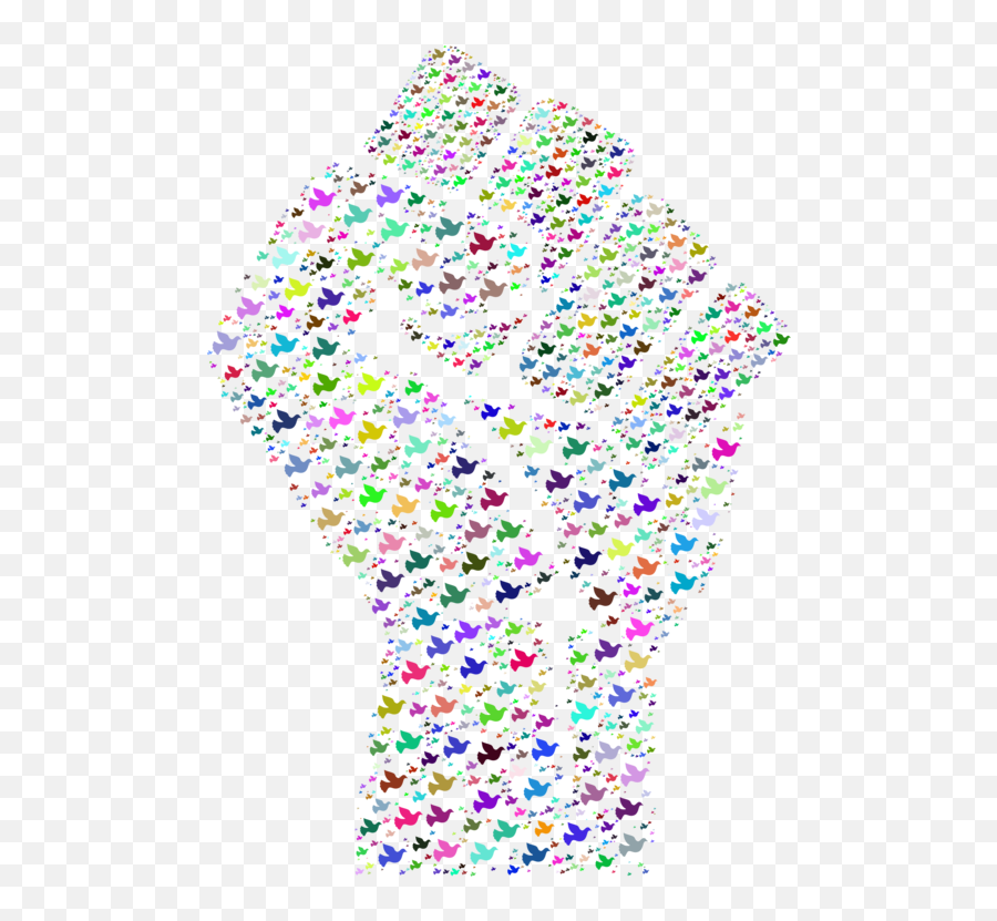 Sprinklespeace Symbolsraised Fist Png Clipart - Royalty Colorful Fists,Fist Png