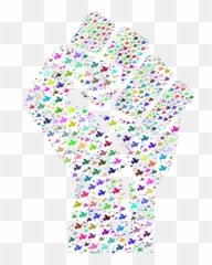 Sprinklespeace Symbolsraised Fist Png Clipart - Royalty Colorful Fists,Fist Png