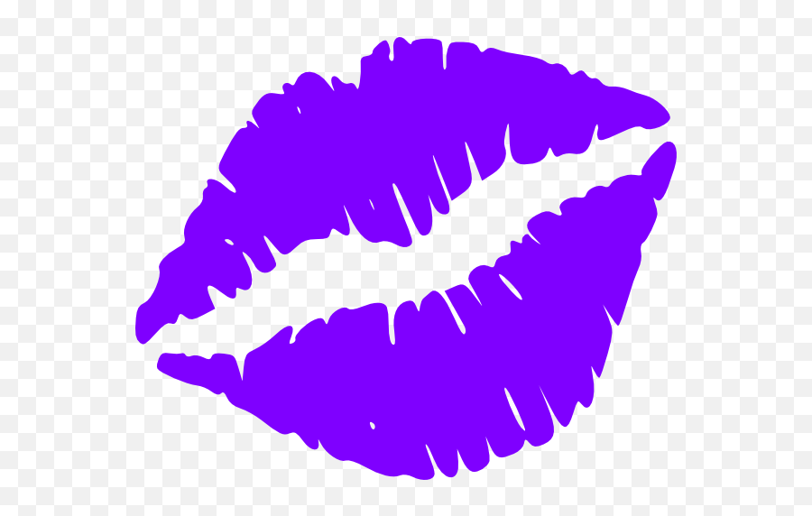 Purple Lips Png 3 Image - Lips Clip Art,Kiss Lips Png