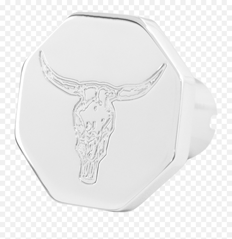 Octagon Bull Logo Button - Solid Png,Bull Icon