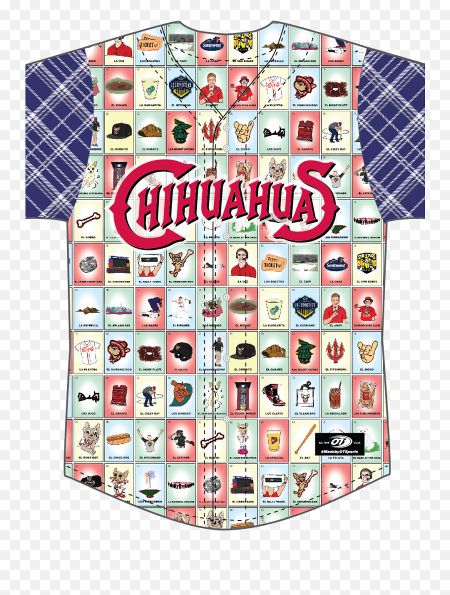 El Paso Chihuahuas Unveil Loteria Jerseys Kfox - Chihuahuas Loteria Jersey Png,Homeplate Icon