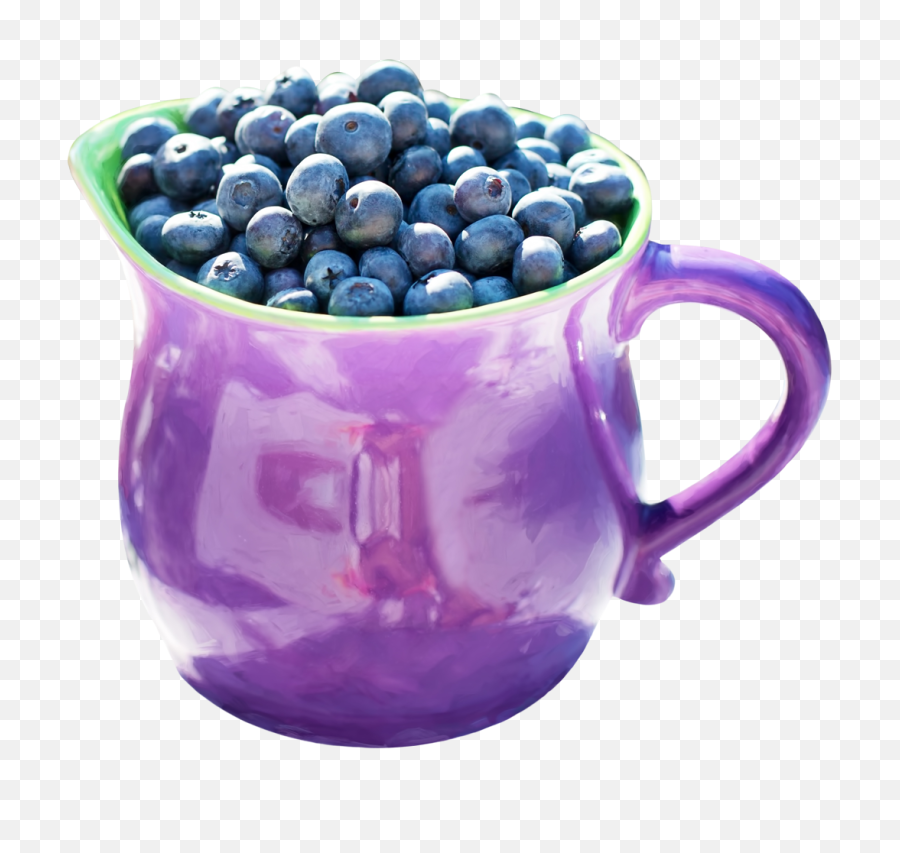 Blueberries In Jug Png Image - Pngpix Blueberry,Pitcher Png