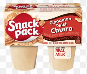 Cinnamon Twist Churro Pudding Snack Pack - Convenience Food Png,Churro Png