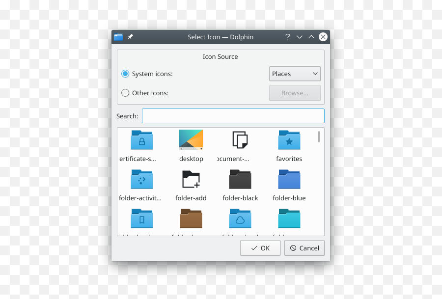 Dolphincustomize Folder Icon - Kde Userbase Wiki Screenshot Png,Computer Icon Png