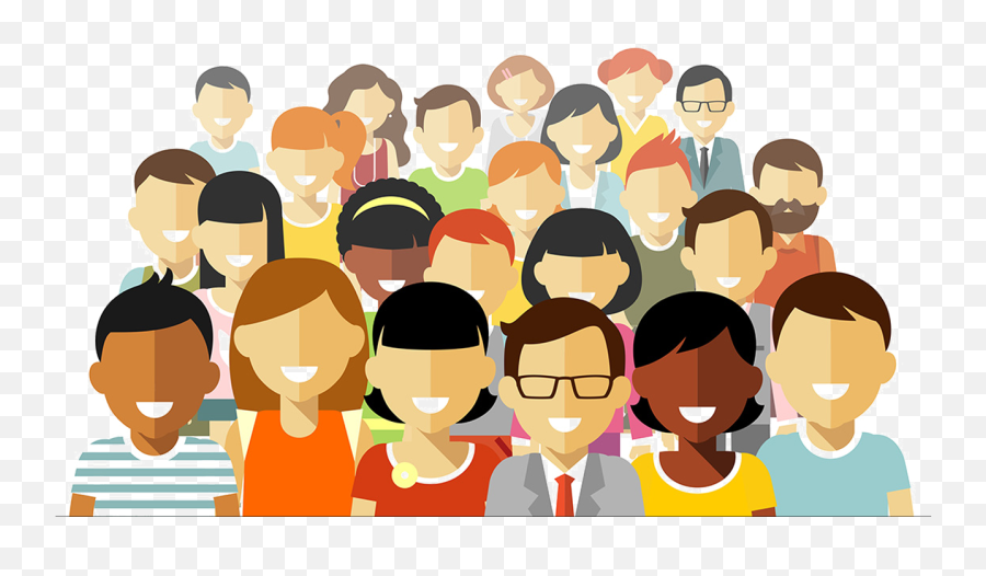 People Community Clipart Png - Crowd Of People Cartoon,Community Png