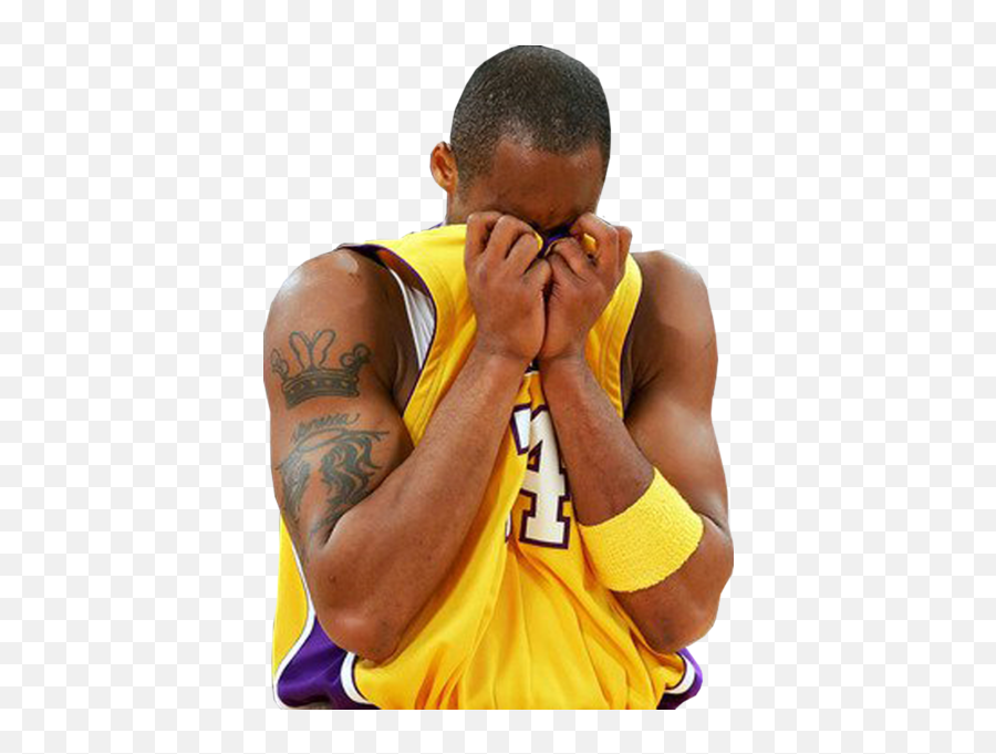Kobe Bryant Crying Psd Official Psds - Lakers Sucks Png,Kobe Bryant Transparent