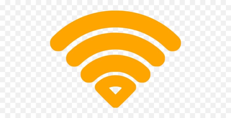 Orange Wifi Icon - Free Orange Wifi Icons Wifi Icon Png,Wifi Logo