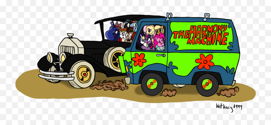 Scooby Doo Clipart Mystery Machine - Scooby Doo Pinkie Pie Png,Mystery Machine Png