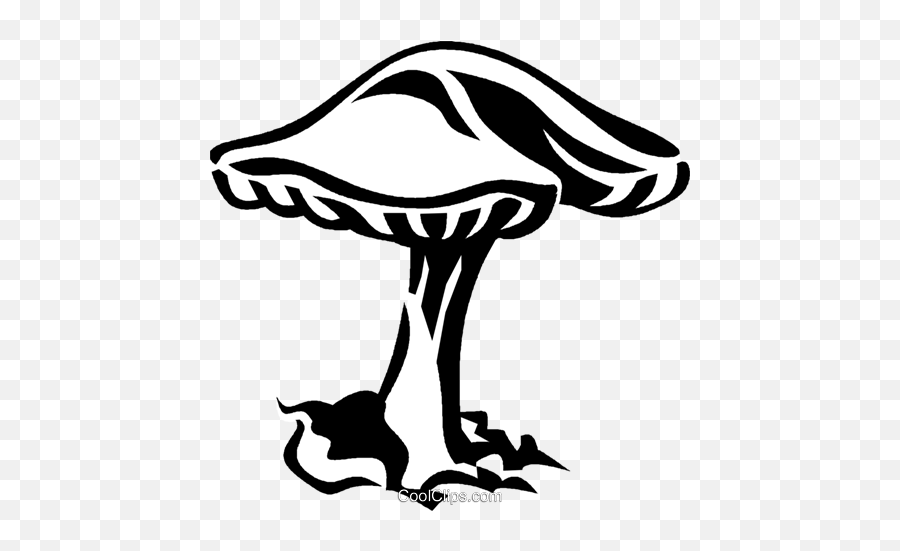 Mushroom Toadstool Royalty Free Vector Clip Art - Cogumelo Png Preto E Branco,Toadstool Png