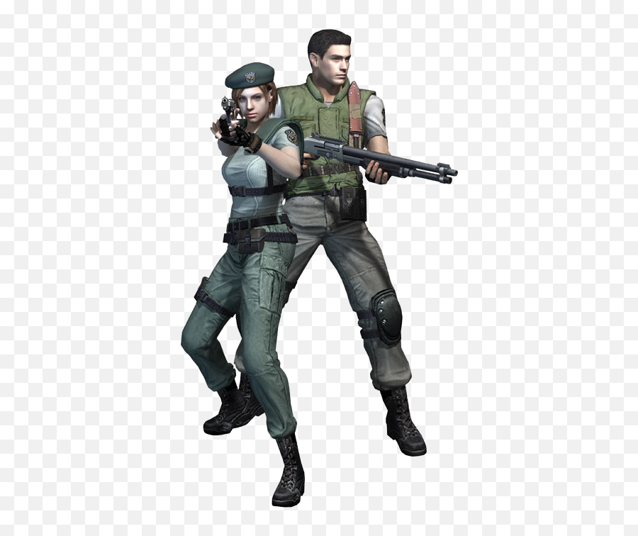 Jill Valentine Chris Redfield - Resident Evil Jill And Chris Png,Chris Redfield Png