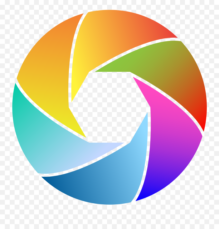 Clipart - Colorful Camera Shutter Icon Png,Shutter Png